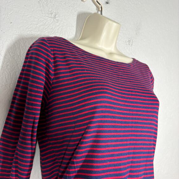 Vineyard Vines Stripe Knit Top Pullover Scoop Neck Long Sleeve - M - Picture 4 of 10